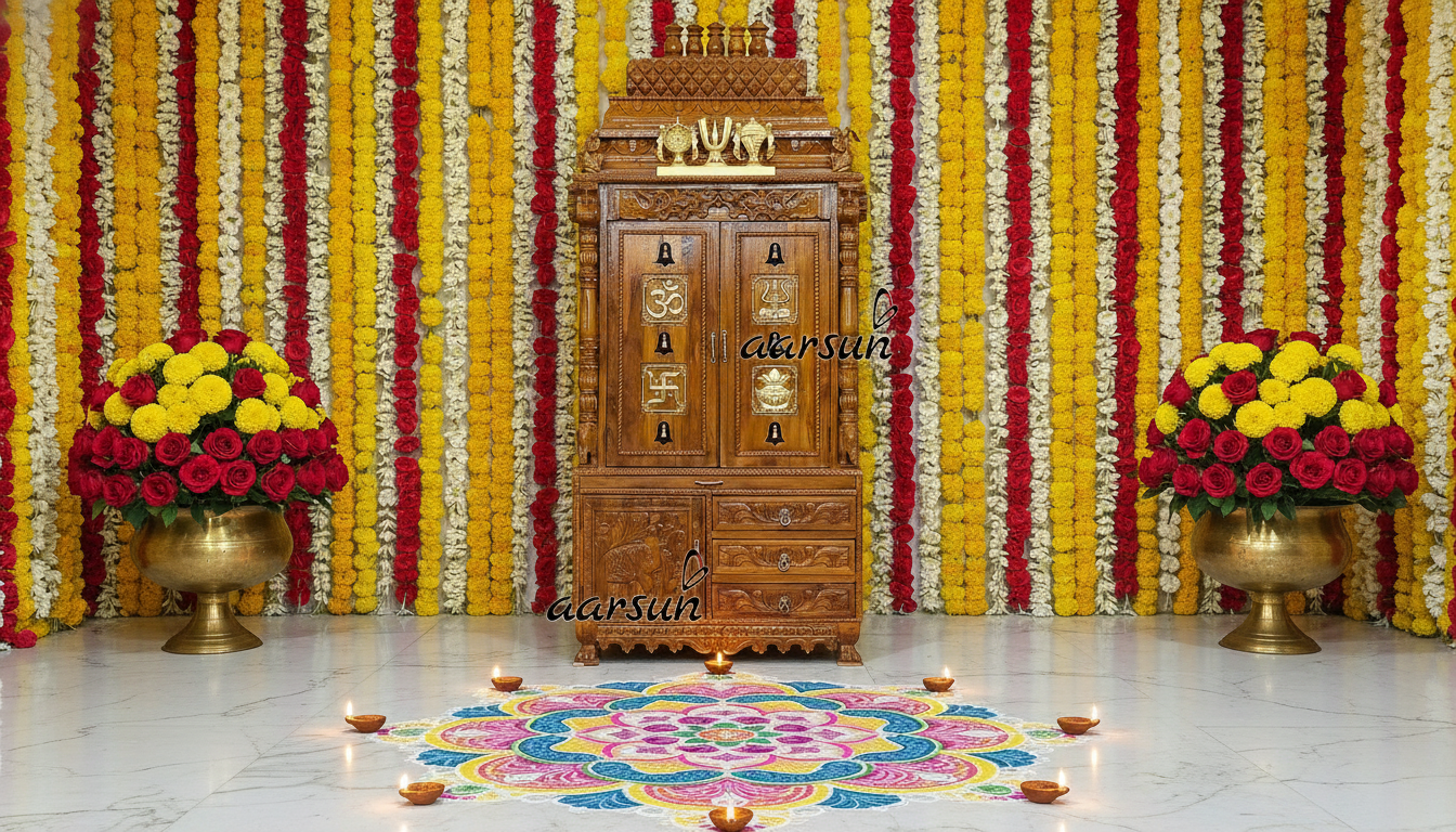 Stunning Wooden Temple Designs for Home Beauty